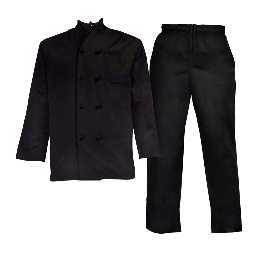 NATURAL UNIFORMS CHEF UNIFORM SET PANTS AND JACKET