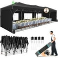 thumbnail image 3 of COBIZI 10'x30' Pop up Canopy with Sidewalls & Sandbags Outdoor Commercial Portable Canopy Tent Air Vent EZ Pop up Canopy Wedding Tent Camping Gazebo with Rolling Storage Bag, 3 of 10
