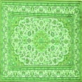 thumbnail image 1 of Ahgly Company Indoor Square Medallion Green Traditional Area Rugs, 4' Square, 1 of 1