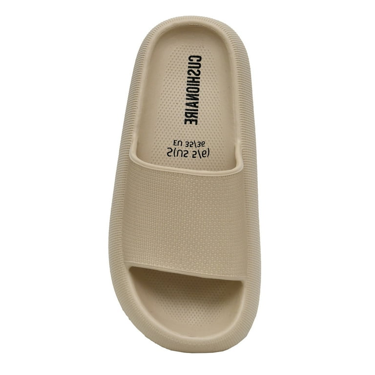 Cushionaire Women's Biggie Recovery Slide Sandal with +Comfort and Adjustable Strap