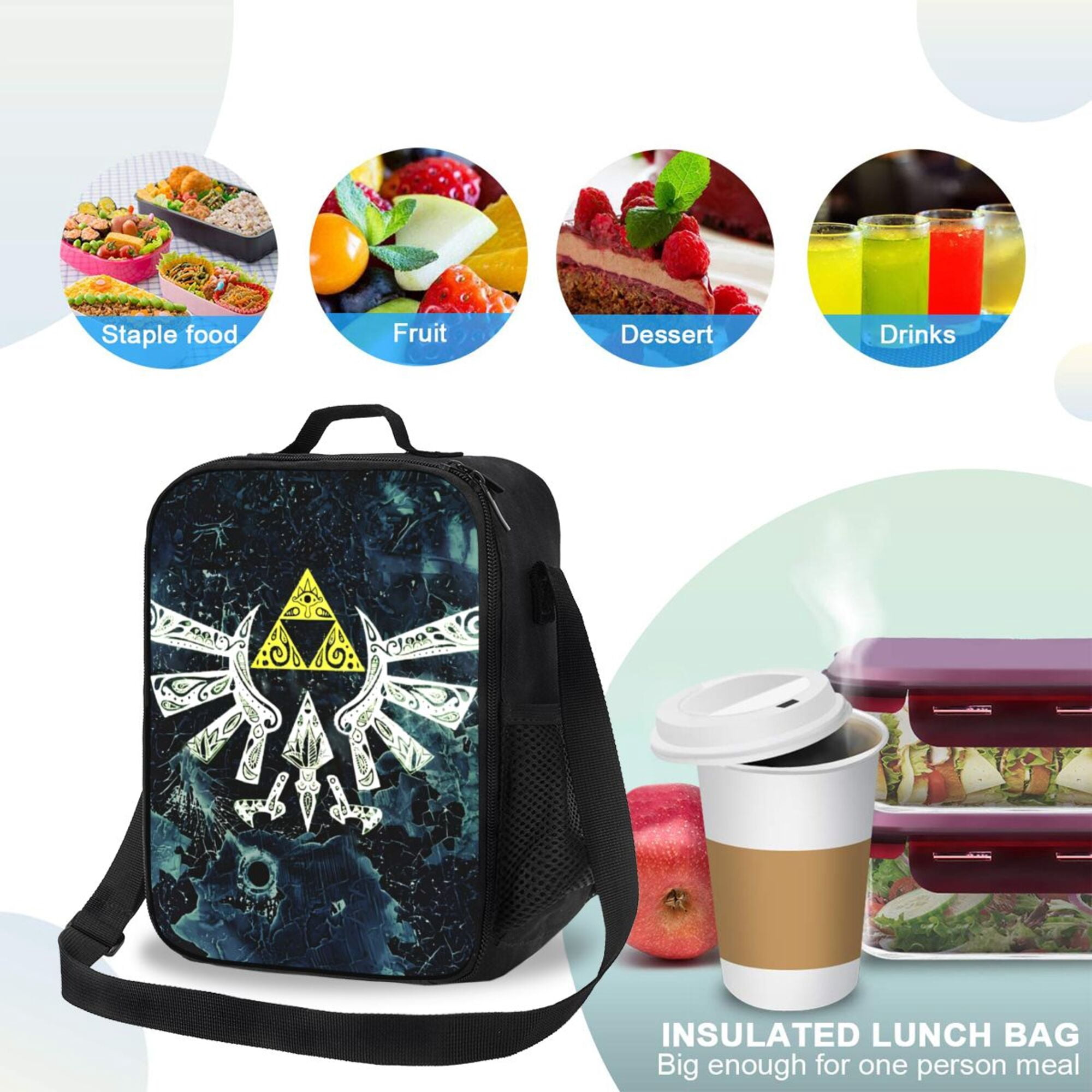 The Legend Of Zelda Lunch Box Portable Lunch Bag Woman Man Teen Work Office With Lunch Storage Bag Reusable