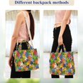 thumbnail image 4 of FORMRS Womens Corduroy Tote Bag Crossbody Shoulder Purse Handbag with Detachable Strap, Cartoon Birds Pattern, 4 of 7
