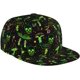 thumbnail image 2 of Gorra de béisbol con diseño de setas mágicas y calaveras para hombre y mujer, gorra de béisbol con visera plana y cierre trasero tipo hip hop, 2 of 5