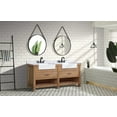thumbnail image 6 of Ari Kitchen & Bath Marina Farmhouse 72" Solid Wood Bathroom Vanity in Driftwood, 6 of 7