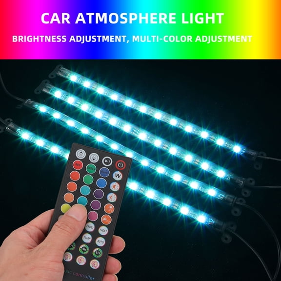 Car Strip Light Interior Decoration Led Light Remote Control Multicolor Strip Light