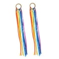thumbnail image 2 of 2 piezas de juguetes de anillo de cinta sensorial para que desarrollan el juguete sensorial de reconocimiento de recién nacidos Arco iris con sonajero CUTICAT Anillo de cinta, 2 of 8