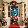 thumbnail image 5 of Costeam Christmas Door Decorating Kit with Santa Claus Border, Removable Door Stickers and Hanging Scene Set, Festive Party Decoration, 5 of 6
