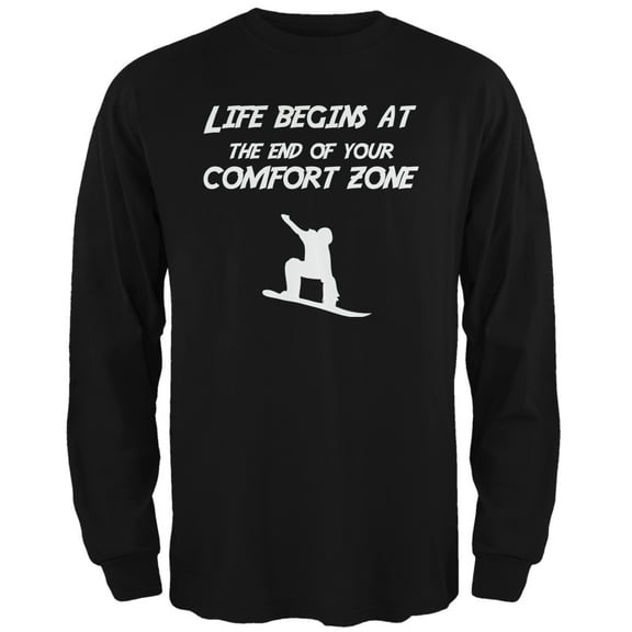 Old Glory Mens Comfort Zone Snowboarding Long Sleeve Graphic T Shirt