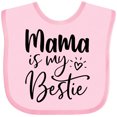 thumbnail image 3 of Inktastic Mama is My Bestie Boys or Girls Baby Bib, 3 of 4