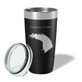 thumbnail image 2 of Canton Lake Map Tumbler Travel Mug Insulated Laser Engraved Coffee Cup Oklahoma 20 oz Black, 2 of 5