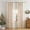 Christmas bells, variant on 2 Panels Modern Christmas Sheer Curtains, Bells Santa Claus Print, Rod Pocket Window Drapes for Living Room and Dining Room, Washable Polyester Voile, Decorative Transparent Curtain Panels