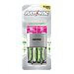 Rayovac Platinum - 3-5 hr battery charger - (for 4xAA/AAA) 2 x AA type - NiMH - with 2 x AAA NiMH batteries