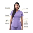 thumbnail image 3 of Adar Pro Scrubs For Women - Tailored Peplum Scrub Top, 3 of 7