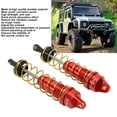 thumbnail image 5 of Adjustable RC Car Shock Damper RC Car Shock Damper Set, 2 Sets 105mm Alloy Aluminum Shock Absorber Oil Springs, 1/10 RC Car Shocks (Red), 5 of 9