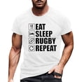 thumbnail image 1 of TSADFHJI Tank Tops for Men Loose Fit Winter American Football Fans Sports Gift T Shirt Vintage Rugby Player Sports Retro Men Rugby Shirt Tee Tops Clothes M White, 1 of 4