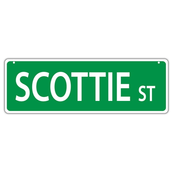 Plastic Street Signs: SCOTTIE STREET (SCOTTISH TERRIER) | Dogs, Gifts