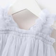 thumbnail image 5 of CAICJ98 Baby Girl Layered Butterfly Tulle Tutu Dress Toddler Girl Princess Dress with Flower Headband White,12-18 Months, 5 of 6