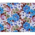 thumbnail image 2 of Zelouf Zs1905D Print Hi Multi Chiffon  , Sewing, DIY, Crafts Fabric by the Yard, 424 Blue/brown, 3 Yard, 2 of 2
