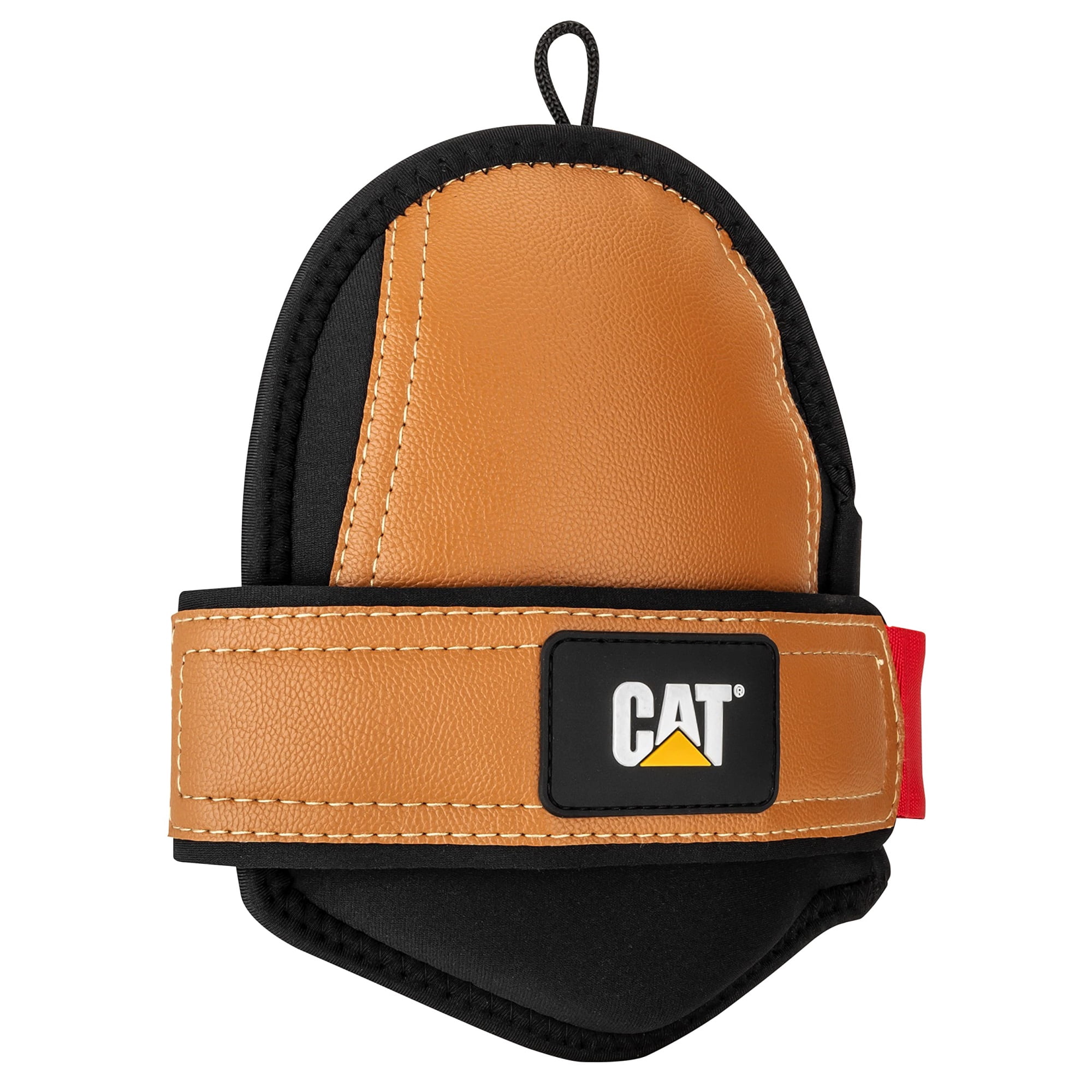 Cat Soft Non-Slip Knee Pads for Work, Synthetic Leather, Adjustable Strap Closure, Secure, EVA Foam Pad, Construction, Floor Jobs, One Pair - 980748ECT