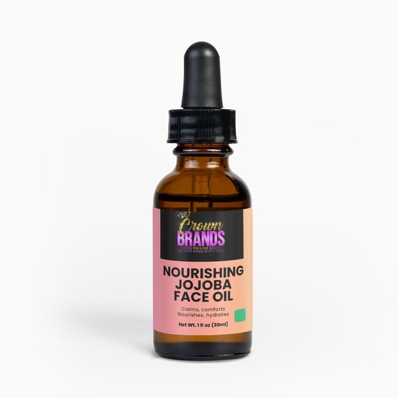 Aceite facial Crown Brands de jojoba nutritivo con escualano, 30 ml