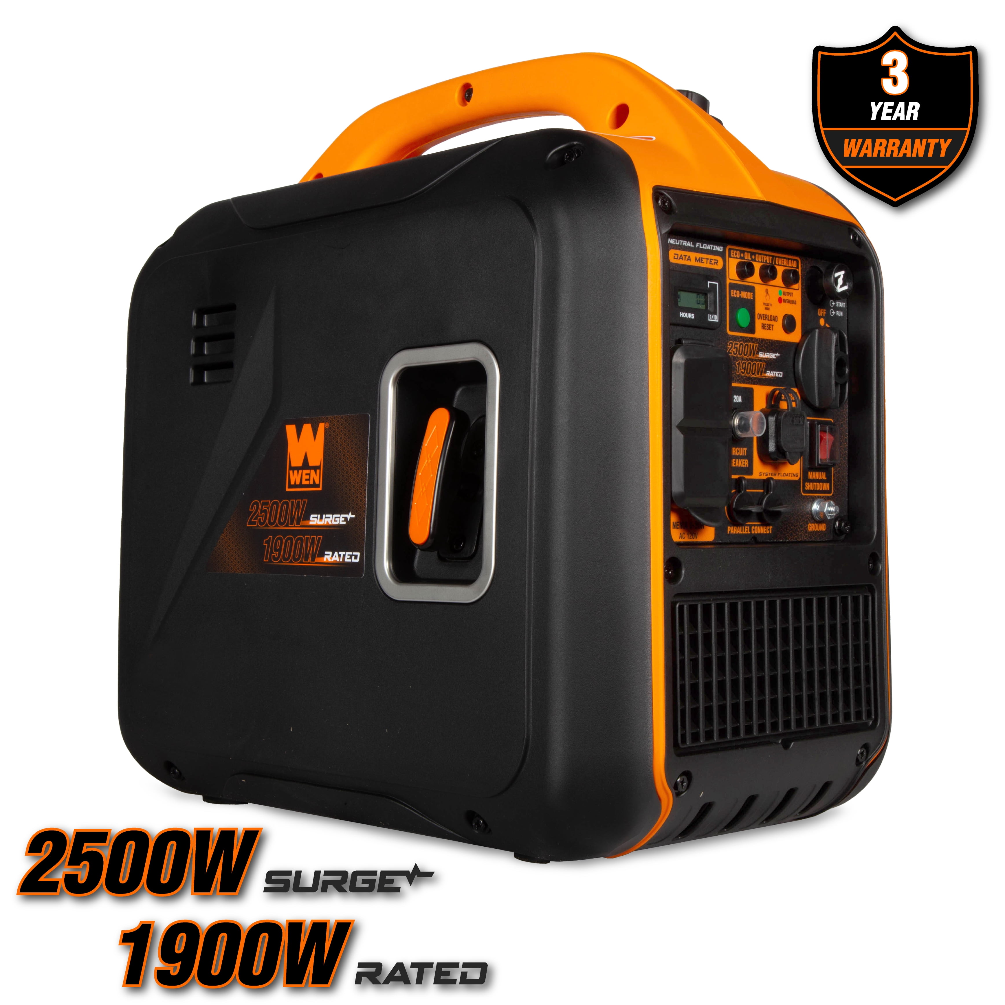 WEN 2500-Watt Inverter Generator, Quiet, Portable, and Lightweight with Fuel Shut Off (56250i)