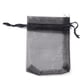 thumbnail image 2 of 50 bolsas de regalo de organza con cordón ajustable, ideales para bodas y fiestas. Bolsitas de organza negras., 2 of 4