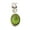 peridot, variant on Solid 925 Sterling Silver Pendant For Women Men, Genuine Blue Chalcedony Faceted Oval Gemstone Unique Handcrafted Pendant For Her Him