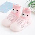 thumbnail image 3 of MHZLDYZ Toddler Walking Shoes Infant Boys Girls Animal Prints Cartoon Socks Shoes Toddler Breathable Mesh The Floor Socks Non Slip Prewalker Shoes Sock Shoes for Baby Girl (Pink,24), 3 of 5