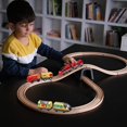 thumbnail image 2 of Tren de locomotoras de juguete que funciona con baterías y conexión magnética, 2 of 3