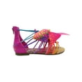 thumbnail image 2 of Nickelodeon JoJo Siwa Little and Big Girls' Rainbow Gladiator Sandals, 2 of 6