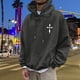 thumbnail image 3 of MHFRRA Sudadera con Capucha y Estampado Gráfico de Moda para Uso Informal y Actividades Al Aire Libre Gris, 3 of 5