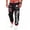 Red, variant on Tejiojio Men's and Big Men's Relaxed Fit Men Casual Loose Letter Print Drawstring Elastic Waist Long Pants Trousers