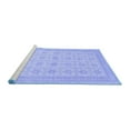 thumbnail image 2 of Ahgly Company Machine Washable Indoor Rectangle Abstract Blue Modern Area Rugs, 4' x 6', 2 of 4