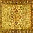 thumbnail image 1 of Ahgly Company Indoor Square Persian Yellow Traditional Area Rugs, 3' Square, 1 of 4