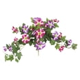 thumbnail image 2 of 1Pc Faux Petunia Outdoor Flowers, No-Fade Artificial Plants for Garden, Balcony, Porch or Indoor Home Decoration Rose-Purple Blend, 2 of 9
