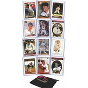Baseball Cards: Babe Ruth, Willie Mays, Barry Bonds, Stan Musial, Hank Aaron, Ty Cobb, Ted Williams, Lou Gehrig, Mickey Mantle, Ken Griffey Jr., Greg Maddux, Mike Trout (12) Assorted Card Gift Pack