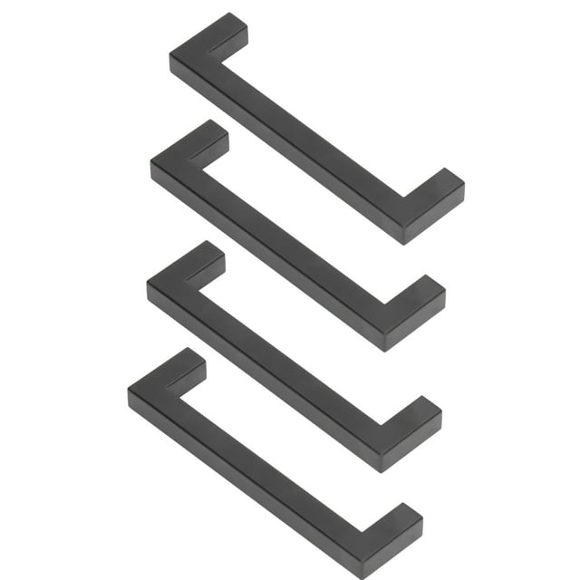Manijas cuadradas para gabinetes, 4 juegos de manijas para gabinetes, manijas para armarios de acero inoxidable, tiradores para gabinetes de cocina, ingeniería de precisión