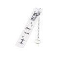 thumbnail image 1 of Feltree 2 Pcs Gadget Règle en Acier Inoxydable Marque-Page Texte Inspirant Papeterie en Métal, 1 of 8