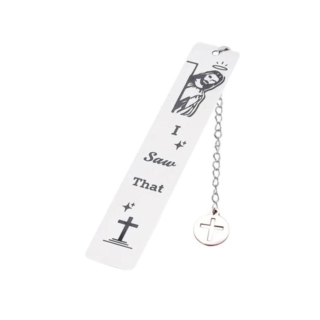 Feltree 2 Pcs Gadget Règle en Acier Inoxydable Marque-Page Texte Inspirant Papeterie en Métal