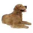 thumbnail image 2 of Large Lifelike Charlie The Chocolate Golden Retriever Panting Statue 23.25"Long, 2 of 4