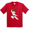 thumbnail image 3 of Inktastic Karate Boy, Cute Boy, Black Belt, Brown Hair Youth T-Shirt, 3 of 5