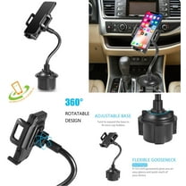 Universal Adjustable Long Arm Gooseneck Phone Cup Holder Car Mount For All Smartphones Tablet GPS 360° Rotatable Cradle Suction Car Cup Mount Cell Phone Holder / Stand With Quick Release Button