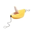 thumbnail image 2 of Small Animal Hideout Banana Shaped House Cozy For Hamsters Guinea Pigs And Other Small Pets Fun Cage Accessory And Sleeping Hut, 1Pack Yellow, 2 of 7