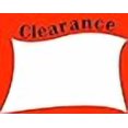 thumbnail image 2 of 25 "Clearance" - 7" x 5.5" Writable Paper Retail Store Price Signs Heavy Duty Cardstock Fluorescent Orange, 2 of 2