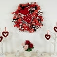 thumbnail image 3 of Northlight Ribbon and Twig Valentine's Day Wreath - 17", 3 of 7