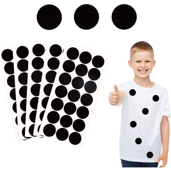 Ebaokuup 100 Pieces Black Adhesive Felt Circles, Black Self-Adhesive Felt Sticker for DIY Projects, Professional Craft Finishing (1.5 Inch)