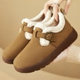 thumbnail image 4 of Chenyee Snow Boots for Women Suede Water-proof Winter Warm Fleece Lined Adjustable Buckle Walking Shoes, 4 of 6