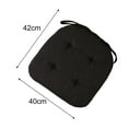 thumbnail image 6 of Dream Lifestyle Chair Cushion Sitting Cushion Seat Cushion Solid Color Dining Chair Pad with Ties Computer Desk Cushion Butt Pillow Non Slip Chair Pillow Pad for Kitchen Office 16.54"x16", 6 of 8