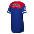 thumbnail image 3 of Girls Youth Outerstuff  Royal Chicago Cubs Big League Cheer V-Neck T-Shirt Dress, 3 of 3