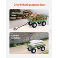 thumbnail image 3 of Carrito de jardín VEVOR 310 kg de acero con 10 neumáticos y mango de 180°, 3 of 9